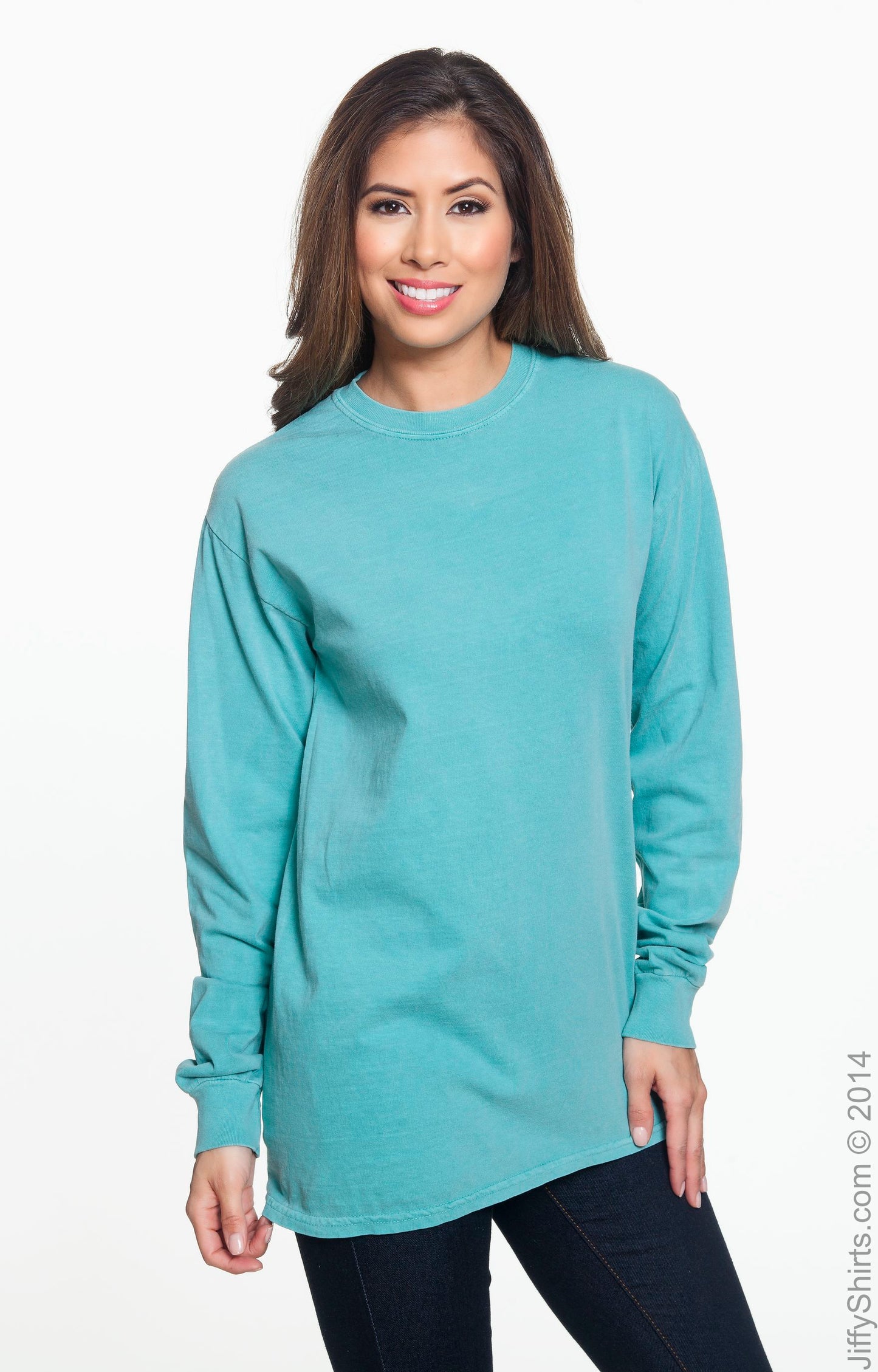 Unisex Heavyweight RS Long-Sleeve T-Shirt - Seafoam