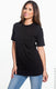 Bayside BA3015 - Unisex Cotton Pocket T-Shirt - Black