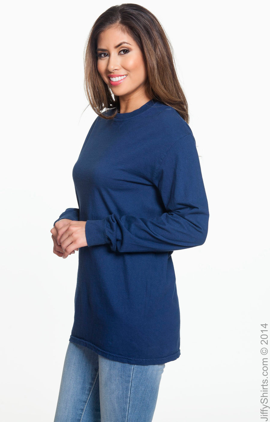 Unisex Heavyweight RS Long-Sleeve T-Shirt - True Navy