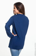 Unisex Heavyweight RS Long-Sleeve T-Shirt - True Navy