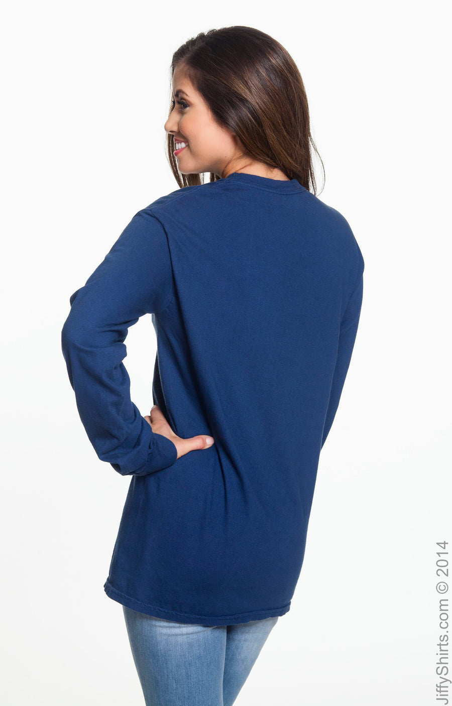 Unisex Heavyweight RS Long-Sleeve T-Shirt - True Navy