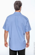 Men's Industrial Short-Sleeve Work Shirt - Light Blue