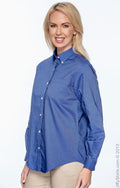 Women's Classic Long-Sleeve Oxford - English Blue