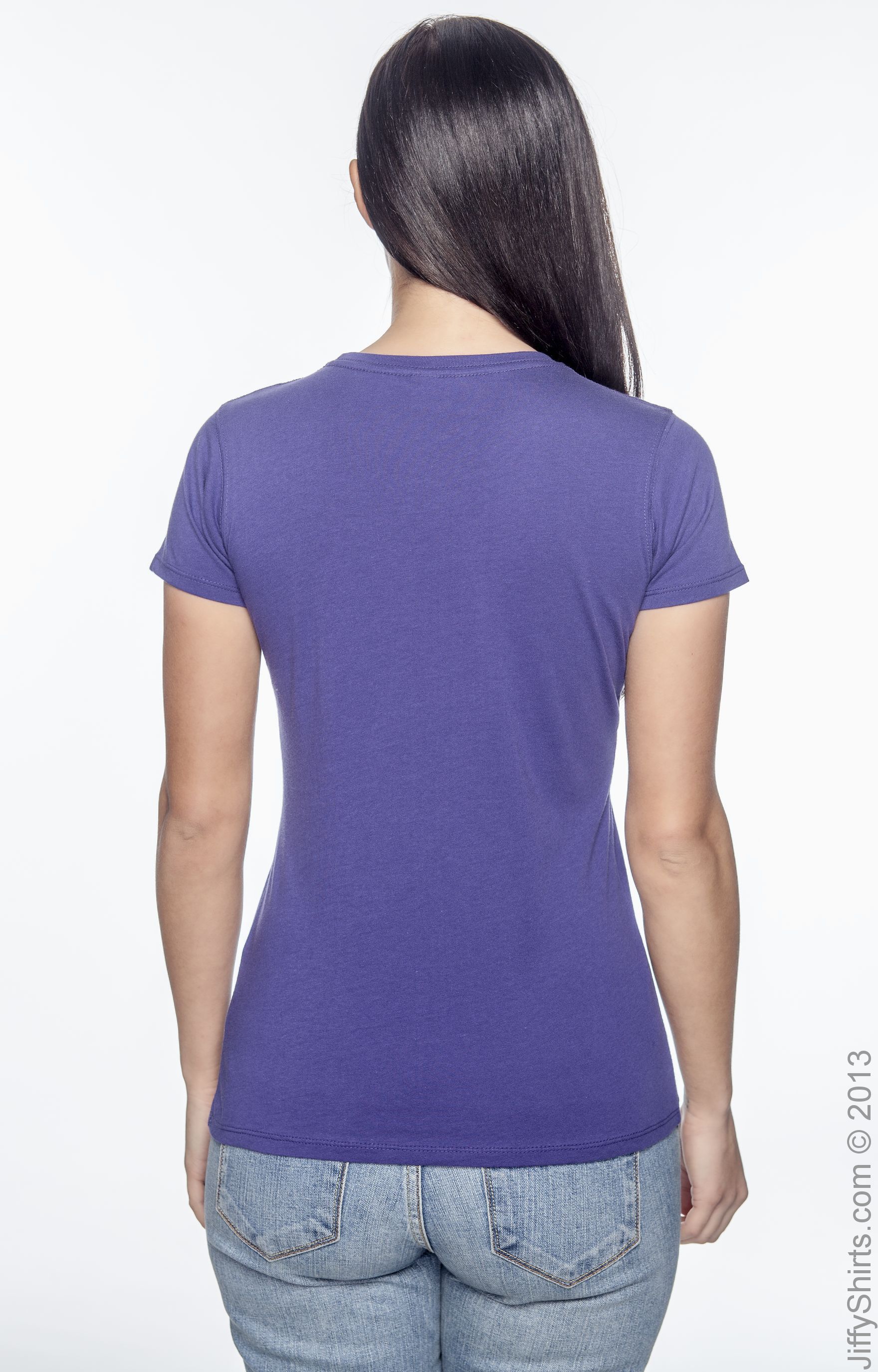 Women's 100% Organic Cotton Classic Short-Sleeve T-Shirt - Iris
