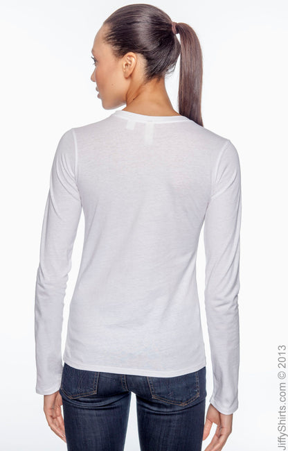 Women's 100% Organic Cotton Classic Long-Sleeve T-Shirt - White