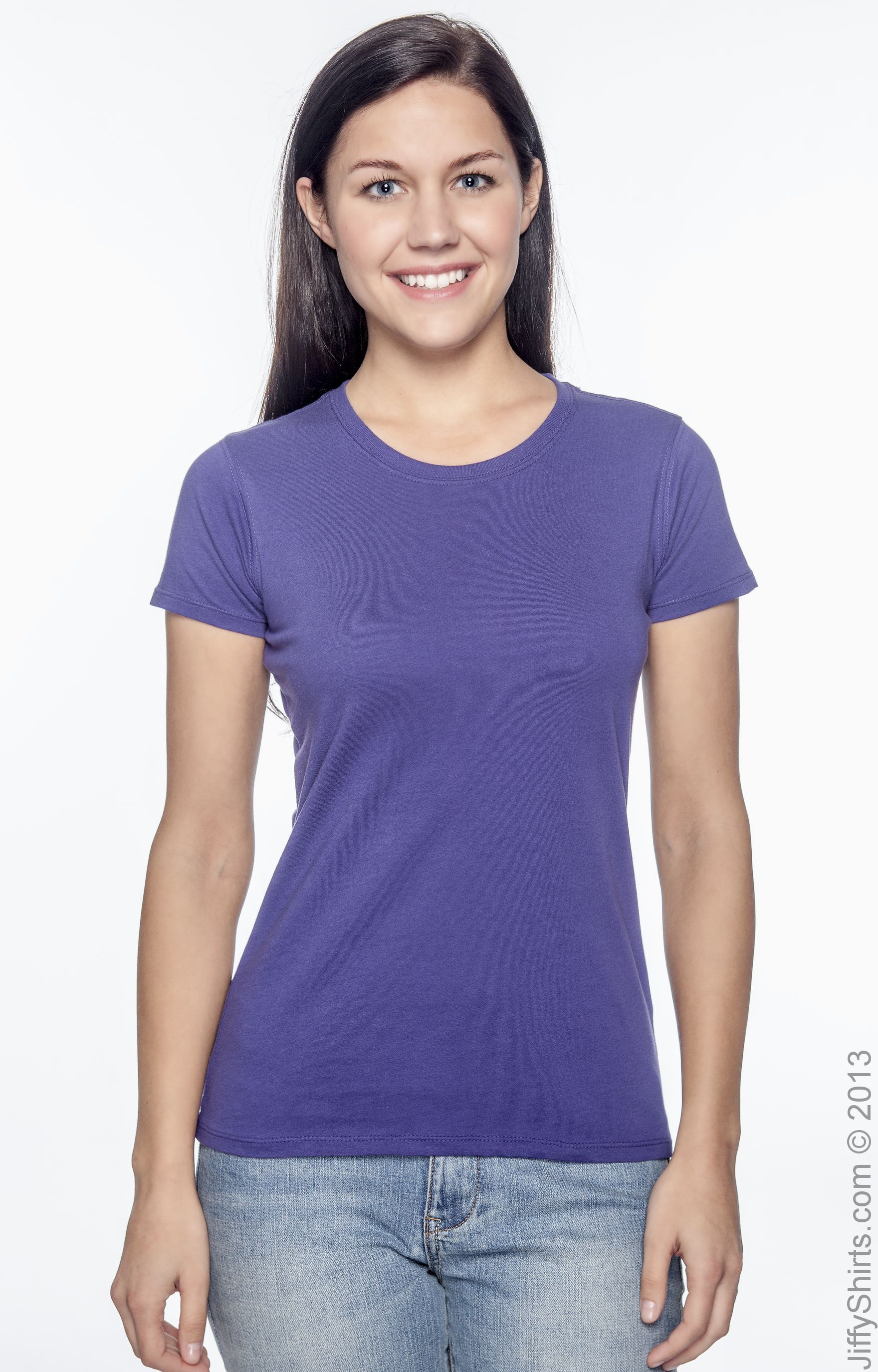 Women's 100% Organic Cotton Classic Short-Sleeve T-Shirt - Iris