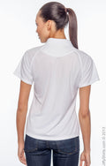 Women's Polytech Mesh Insert Polo - White