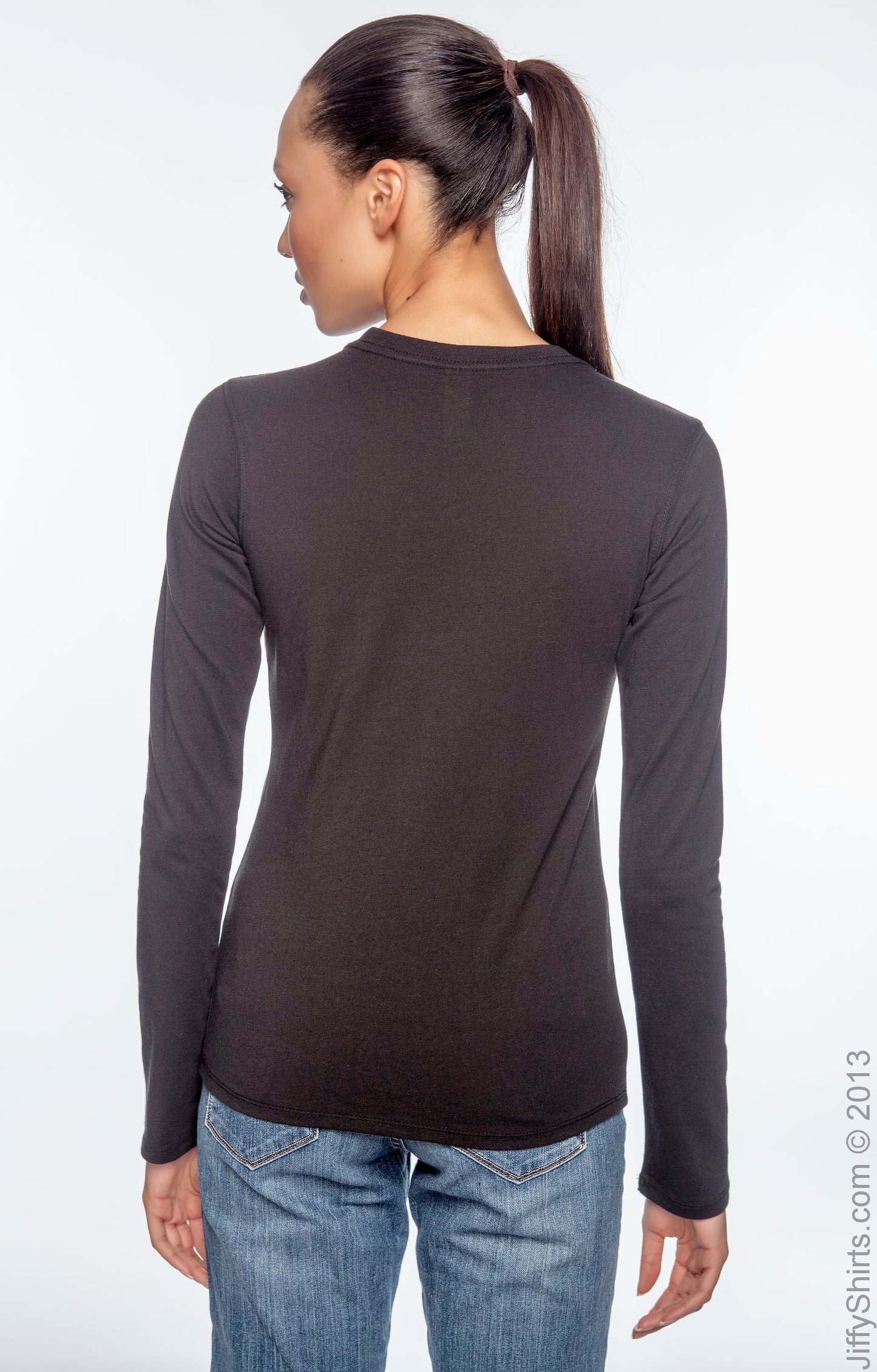Women's 100% Organic Cotton Classic Long-Sleeve T-Shirt - Black