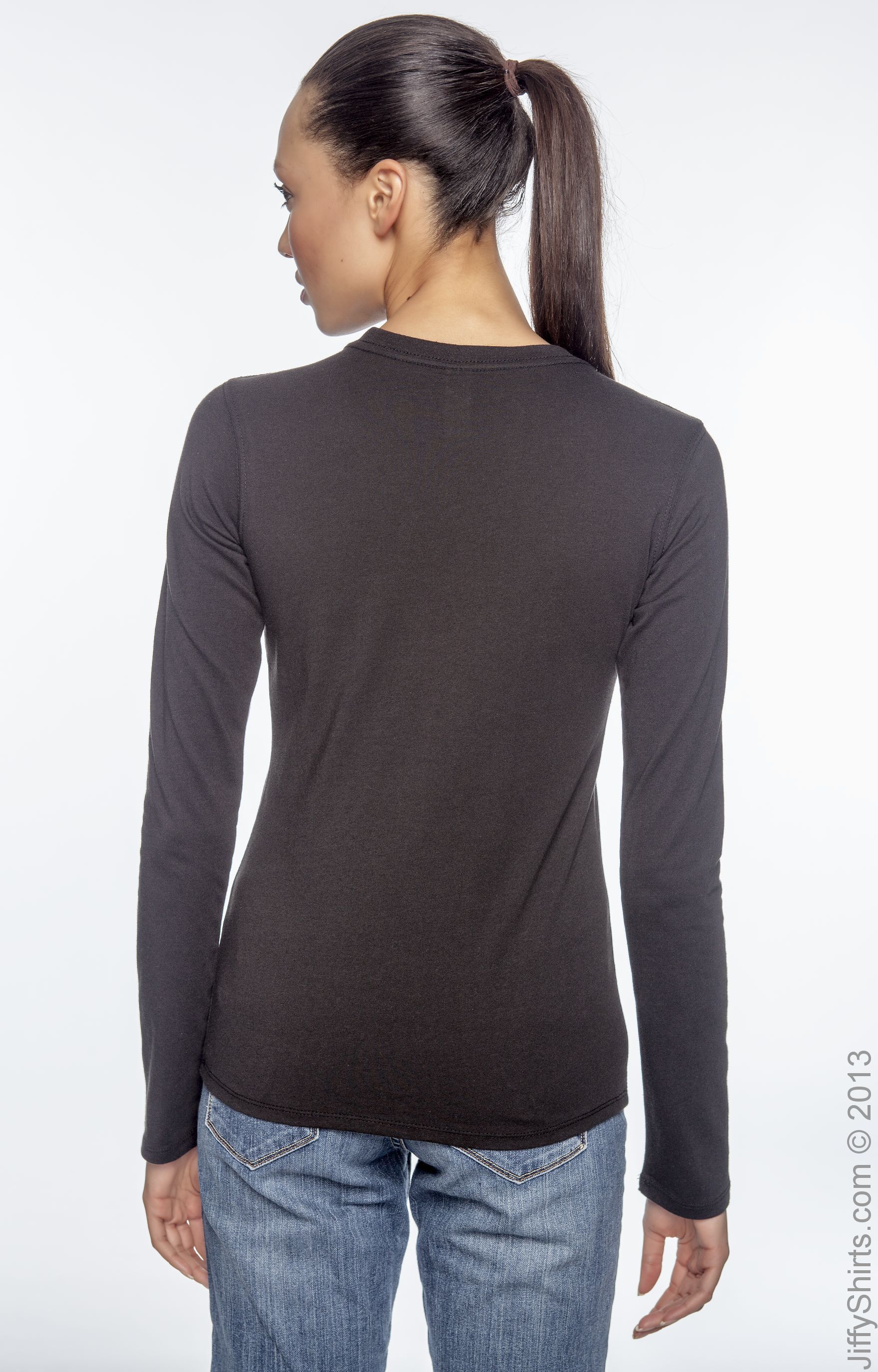 Women's 100% Organic Cotton Classic Long-Sleeve T-Shirt - Black