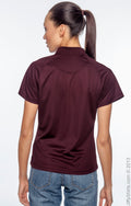 Women's Polytech Mesh Insert Polo - Maroon