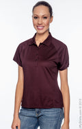 Women's Polytech Mesh Insert Polo - Maroon