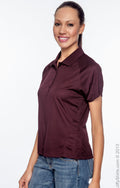 Women's Polytech Mesh Insert Polo - Maroon