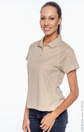 Women's Polytech Mesh Insert Polo - Stone