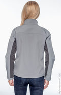 Women's Soft Shell Colorblock Jacket - Charcoal / Dark Charcoal