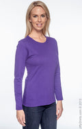 Ladies' Heavy Cotton™ 5.3 oz. Long-Sleeve T-Shirt - Purple