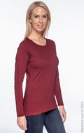 Ladies' Heavy Cotton™ 5.3 oz. Long-Sleeve T-Shirt - Cardinal Red