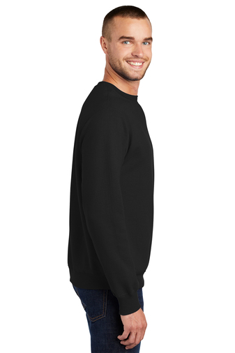 Unisex Essential Fleece Crewneck Sweatshirt - Jet Black