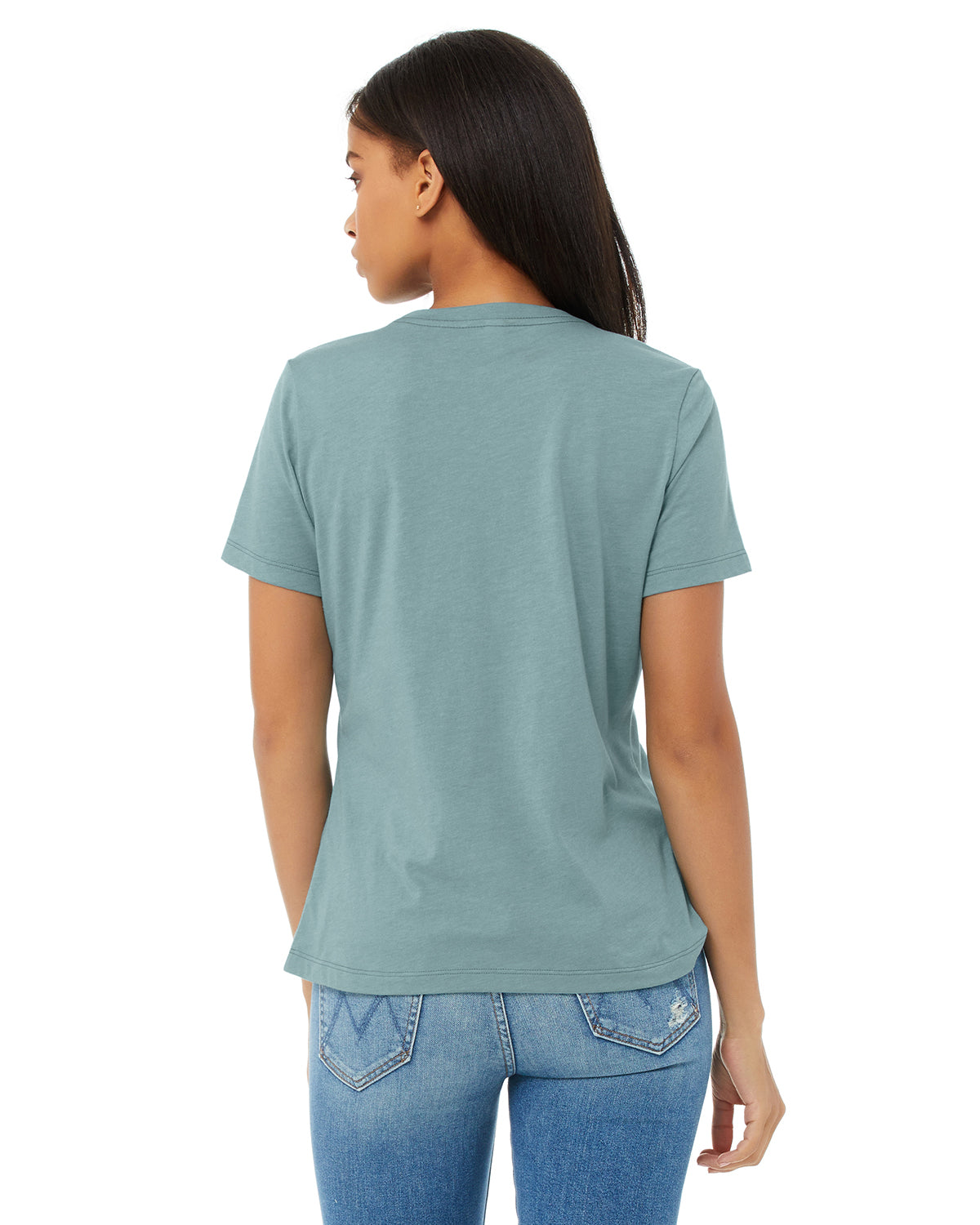 Women's Heathered Relaxed Jersey Short-Sleeve T-Shirt - Heather Blue Lagoon