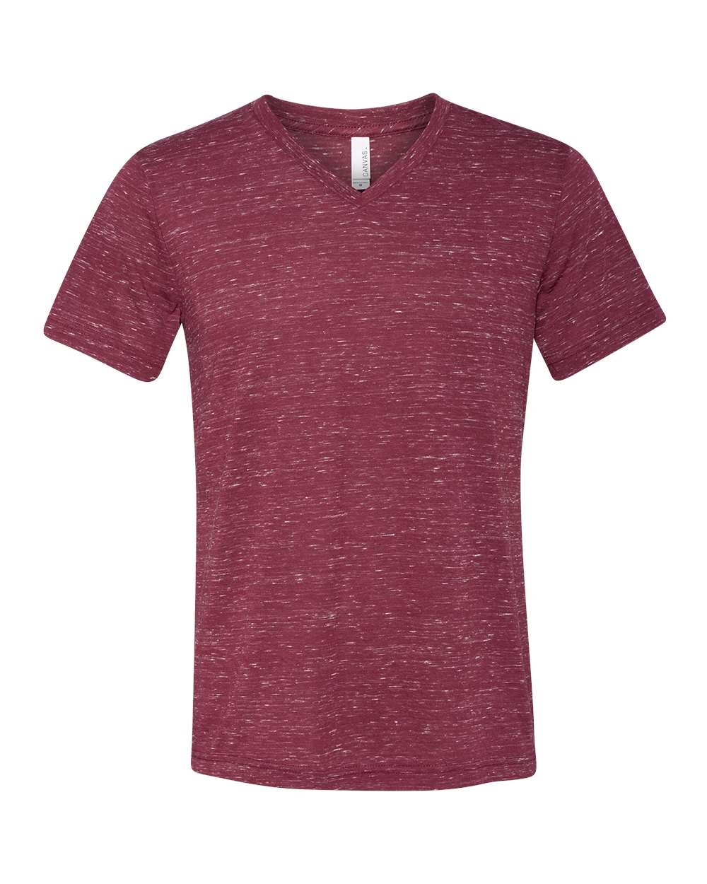 Unisex Jersey Short-Sleeve V-Neck T-Shirt - Maroon Marble