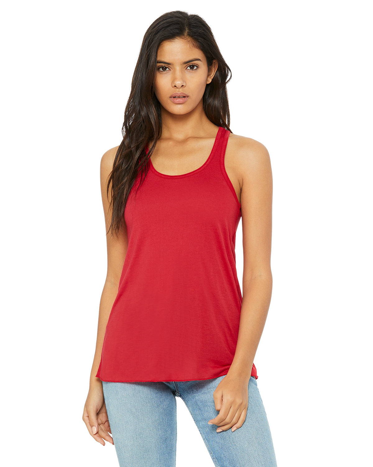 Women's Flowy Racerback Tank - Red