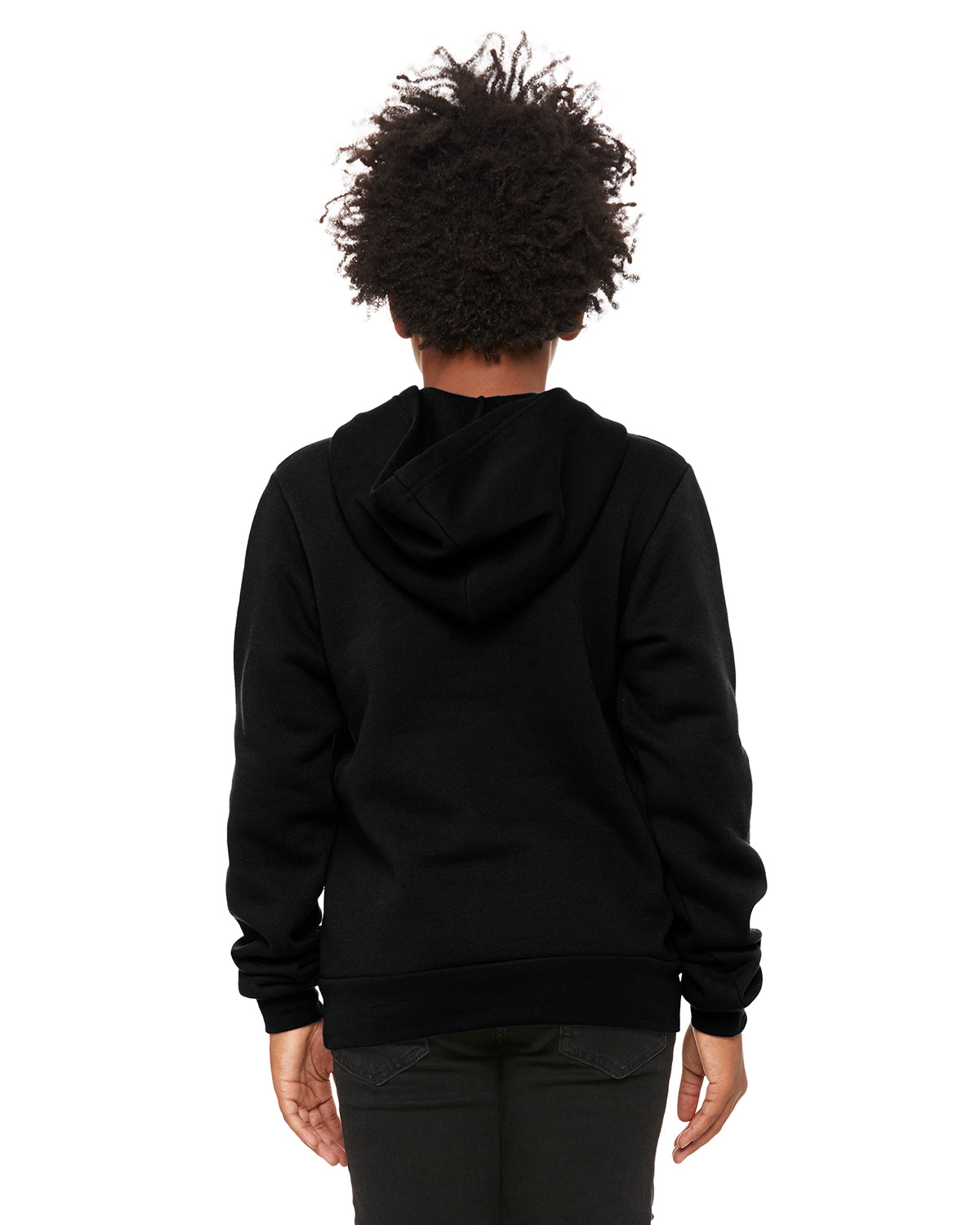 Youth Sponge Fleece Pullover Hoodie - Black