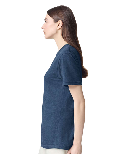 Unisex CVC T-Shirt - Heather Sea Blue