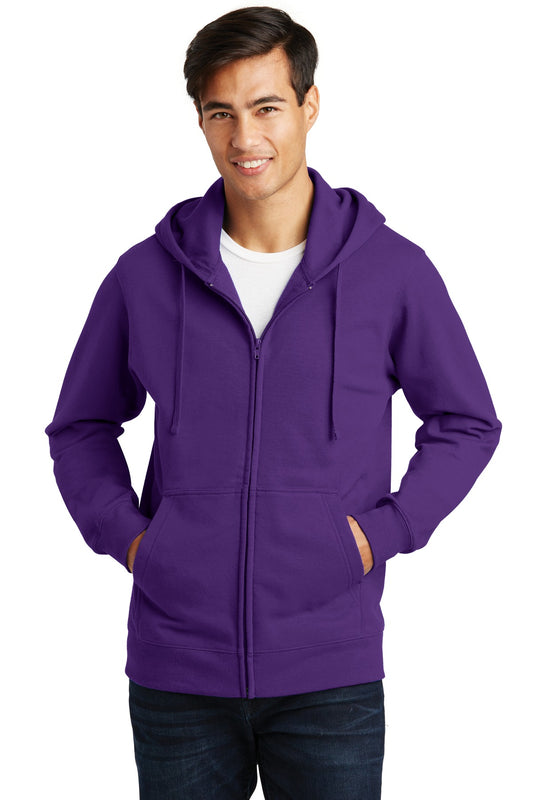 Unisex Fan Favorite Fleece Full-Zip Hoodie - Team Purple