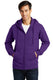 Port & Company PC850ZH - Unisex Fan Favorite Fleece Full-Zip Hoodie - Team Purple