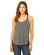 Bella + Canvas B8802 - Women's Flowy Side Slit Tank - Heather Dark Gray