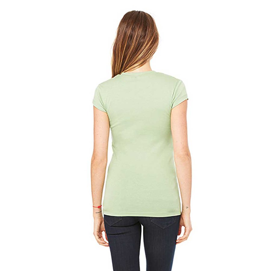 Women's Sheer Mini Rib Short-Sleeve T-Shirt - Moss Green