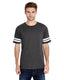 LAT 6937 - Men's Football T-Shirt - Vintage Smoke / Blend White