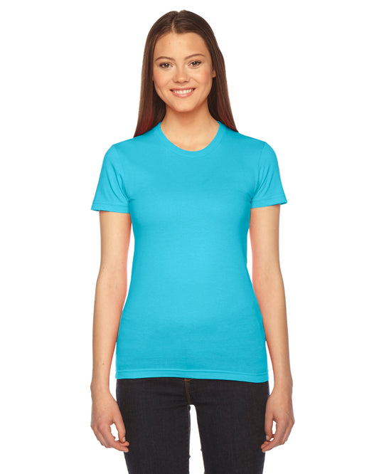 Women's Fine Jersey Short-Sleeve T-Shirt - Turquoise