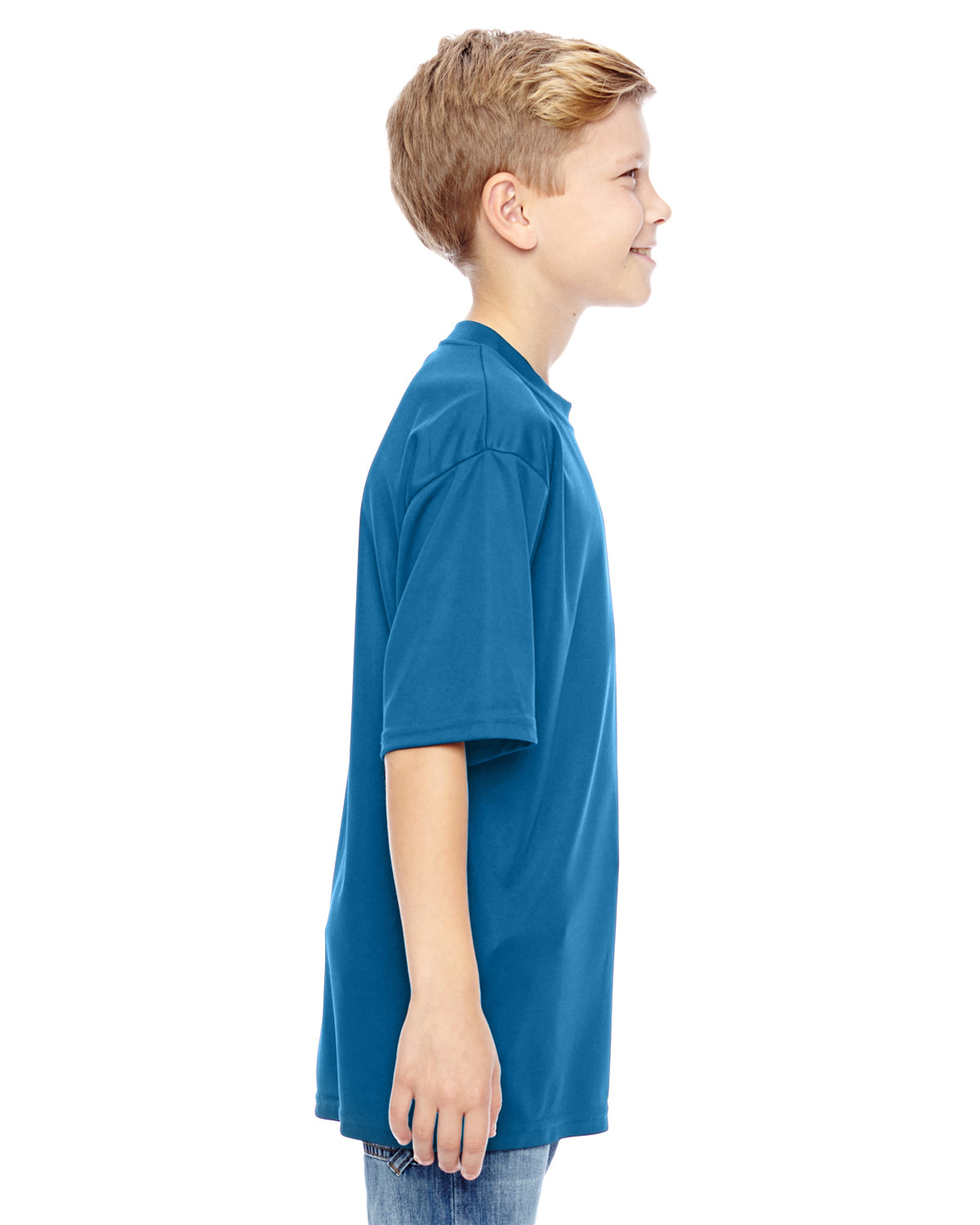 Youth Wicking T-Shirt - Columbia Blue