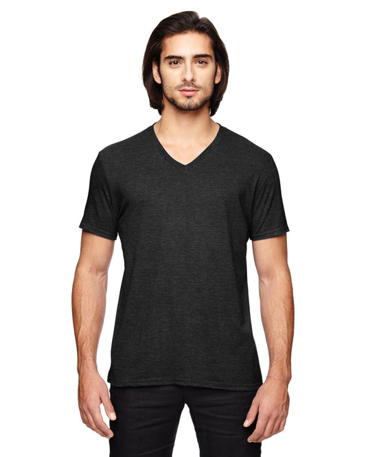 Unisex Triblend V-Neck T-Shirt - Black
