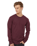 Unisex Heavyweight Long Sleeve Tee - Burgundy