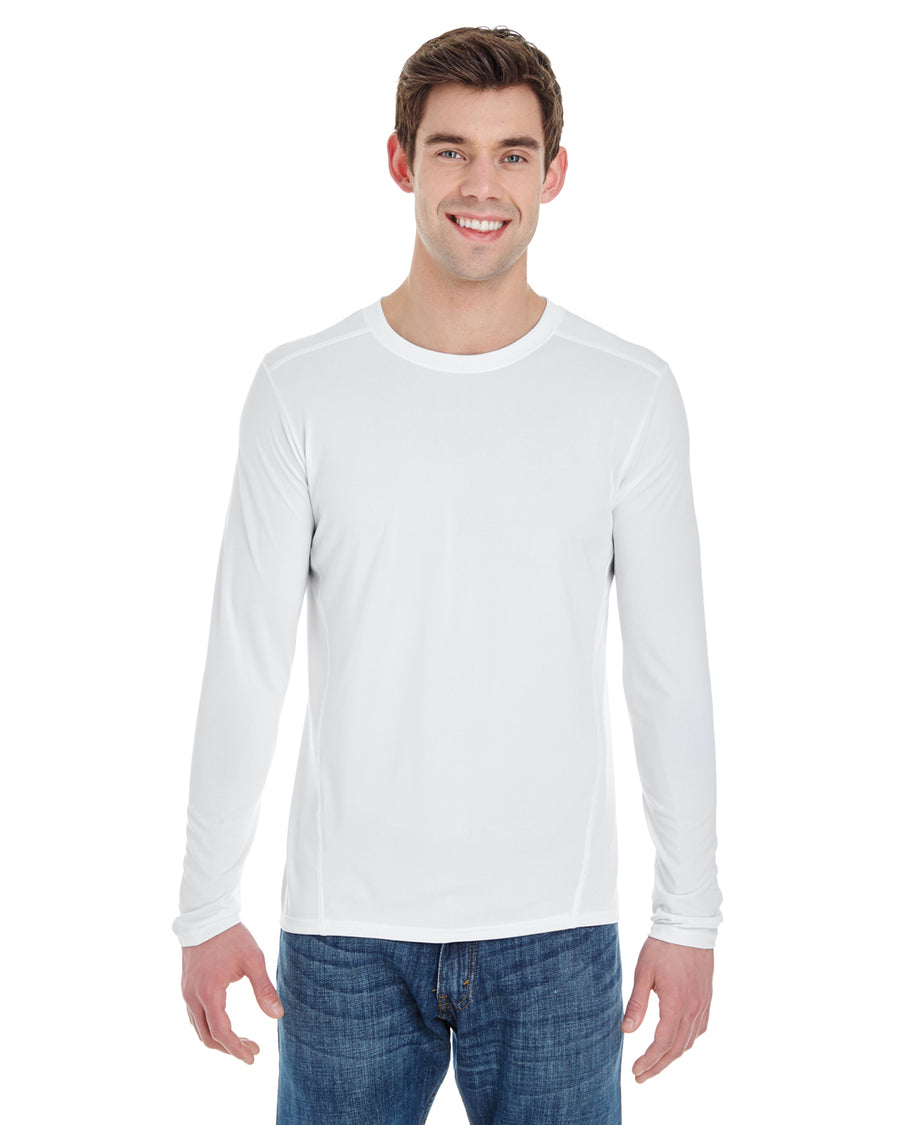 Unisex Performance®  Long-Sleeve Tech T-Shirt - White