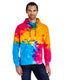 Tie-Dye CD877 - Unisex Tie-Dyed Pullover Hoodie - Rainbow Mix