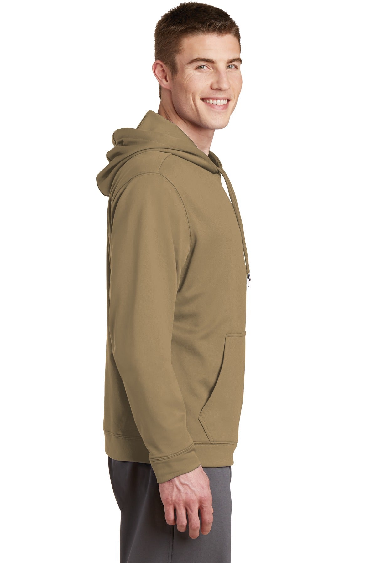 Sport-Wick Fleece Hooded Pullover - Coyote Brown
