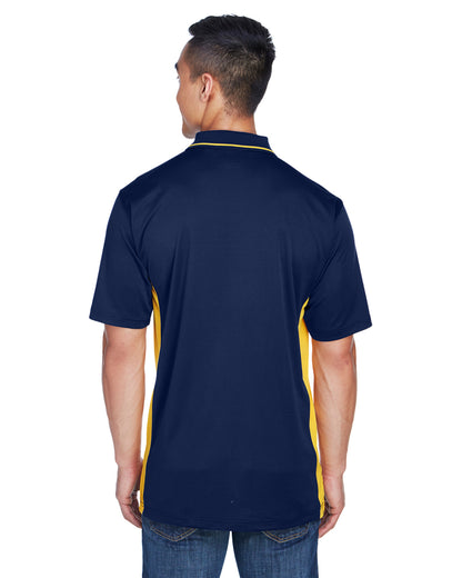 Men's Cool & Dry Sport Two-Tone Polo - Navy / Gold