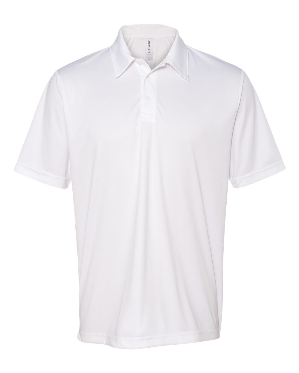 Performance 3 Button Sport Shirt - White