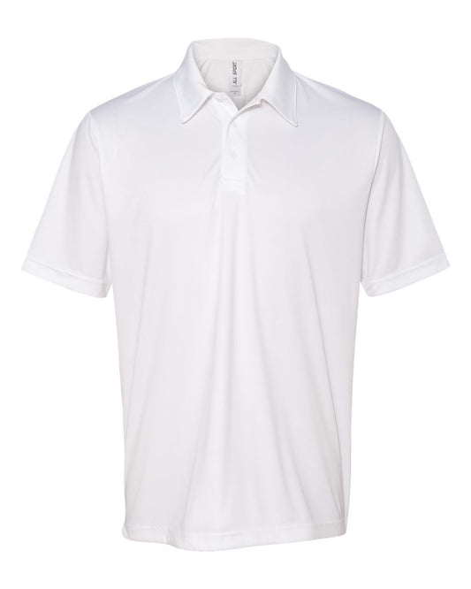 Performance 3 Button Sport Shirt - White