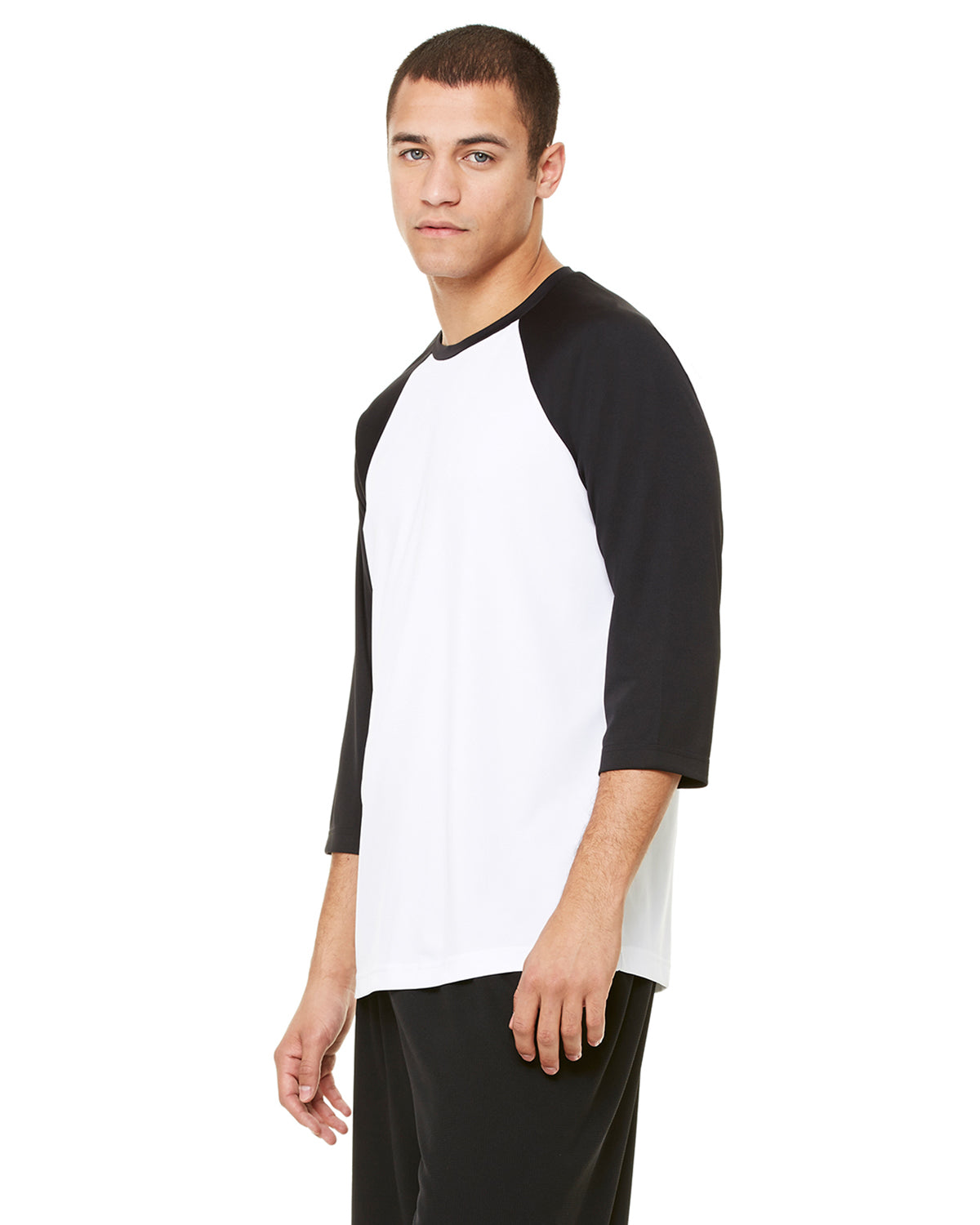 Unisex Baseball T-Shirt - White / Black