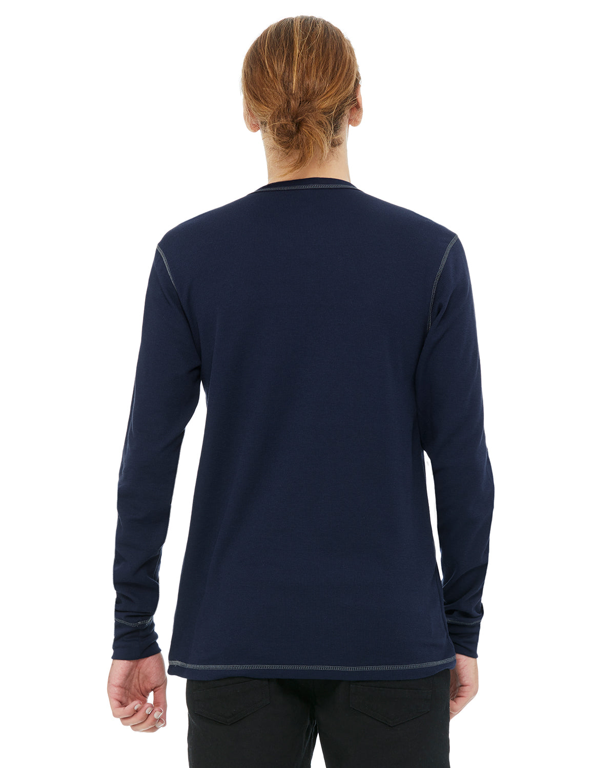 Men's Thermal Long-Sleeve T-Shirt - Navy / Gray