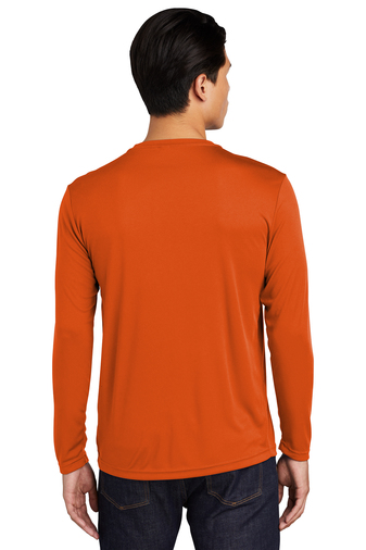 Unisex Long Sleeve PosiCharge Competitor Tee - Deep Orange