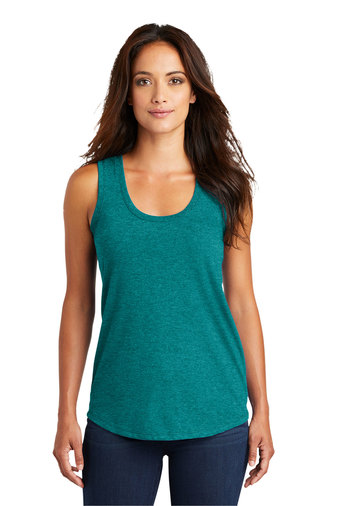 Women's Perfect Tri Racerback Tank - Heather Teal
