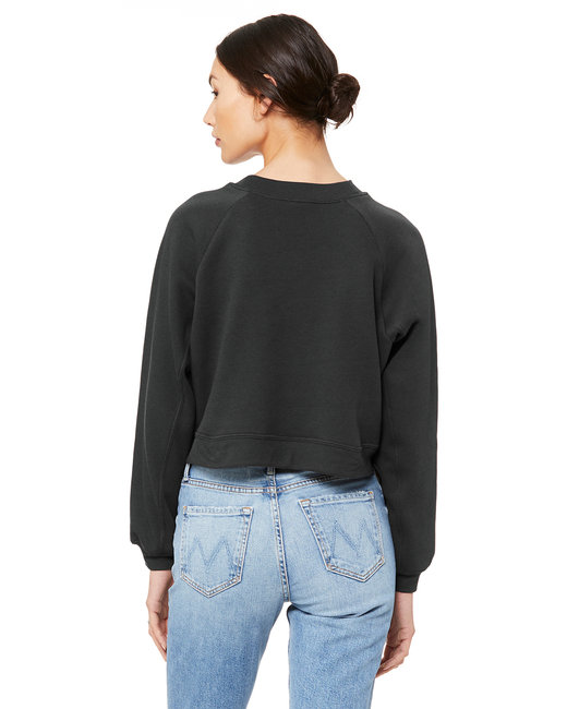 Women's Raglan Pullover Fleece - Dark Gray