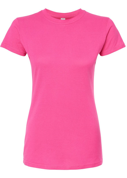 Women's Slim Fit Fine Jersey Tee - Fuchsia