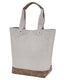 Authentic Pigment AP1921 - Canvas Resort Tote - Concrete / Brown