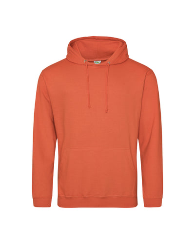Unisex 80/20 Midweight College Hoodie - Burnt Orange