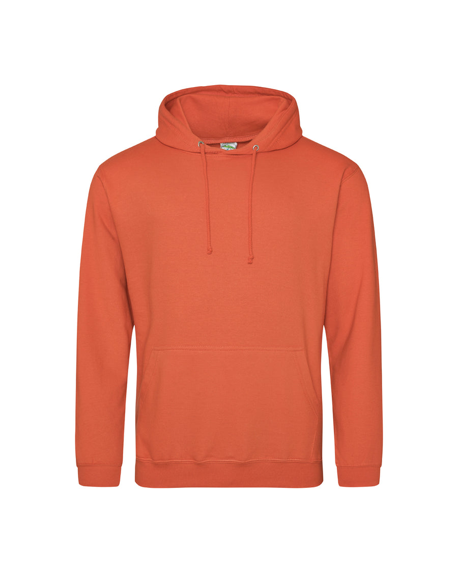 Unisex 80/20 Midweight College Hoodie - Burnt Orange